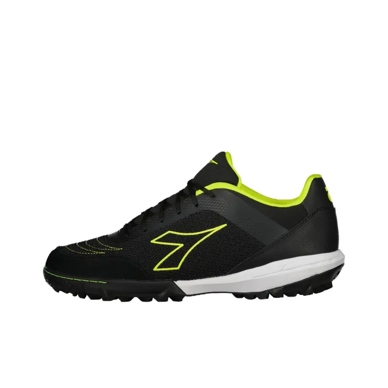 Diadora TF Turf Anti Slip Wear Resistant Soccer Shoes Men's Black-0