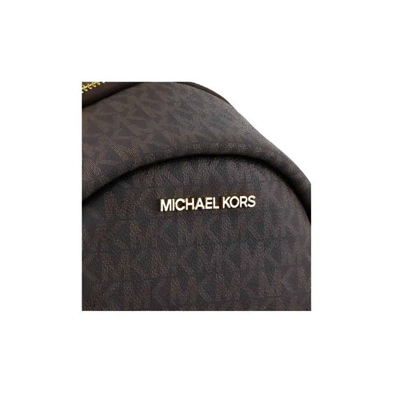 MICHAEL KORS Erin PVC Polyvinyl Chloride Backpack Women's Brown-3