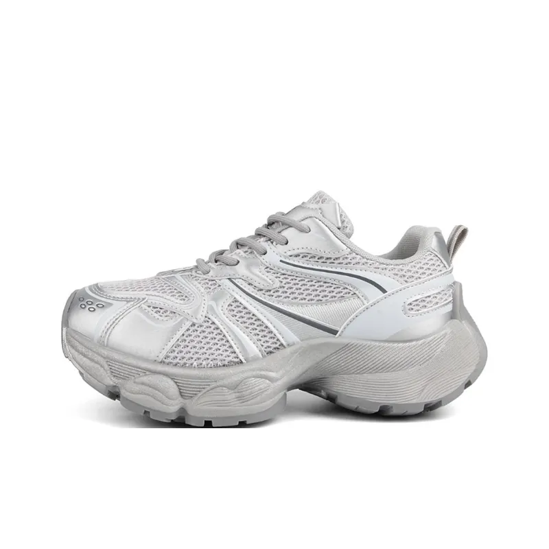 POEM KOEL Height Increasing Abrasion Resistant Lightweight Low Top Chunky Sneakers Women's-6
