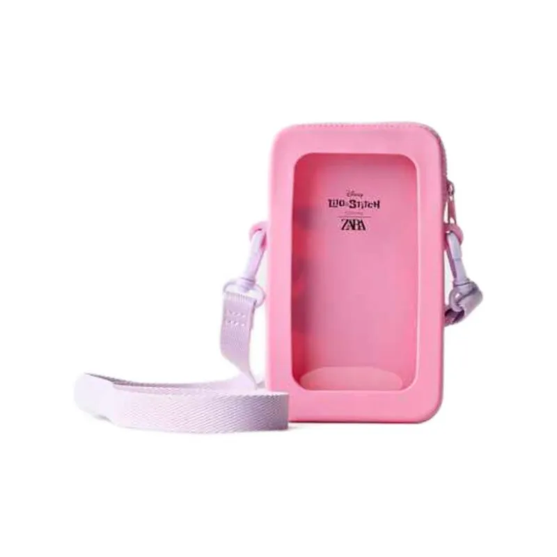 ZARA Silicone Cell Phone Pouch Women's Pink-2