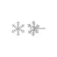 Disney Frozen Collection-Romantic Snowflake Stud Earrings[Pink Heartbeat Box]