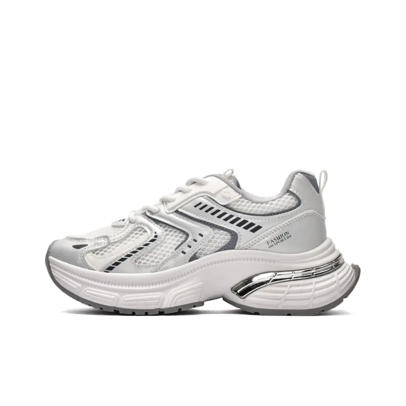 VICTORIA&VERA Slip Resistant, Abrasion Resistant, Breathable, Lightweight Low Top Chunky Sneakers Women's-0