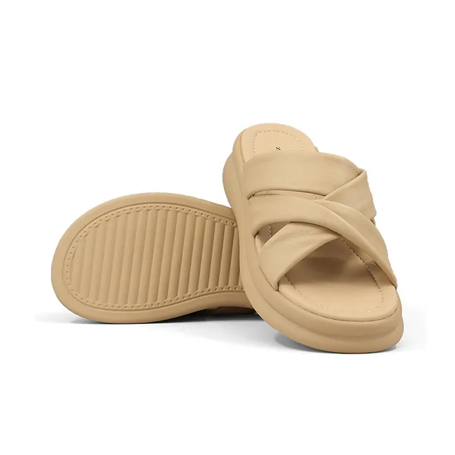 ZSBELLA Beach Sandals Women's Apricot-5