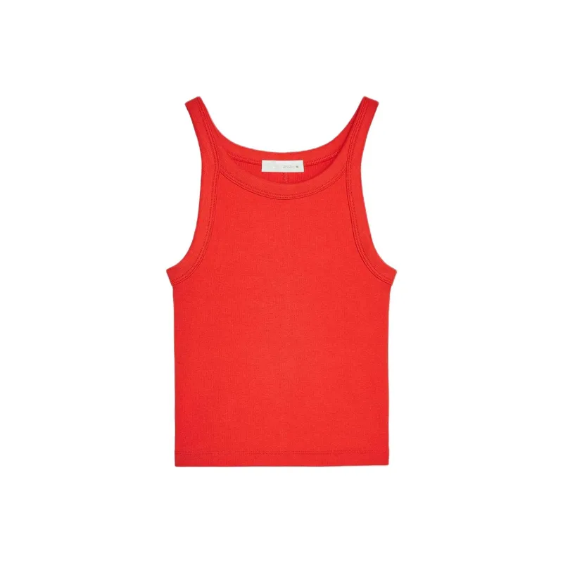 ZARA Tank Tops Women's Red-0