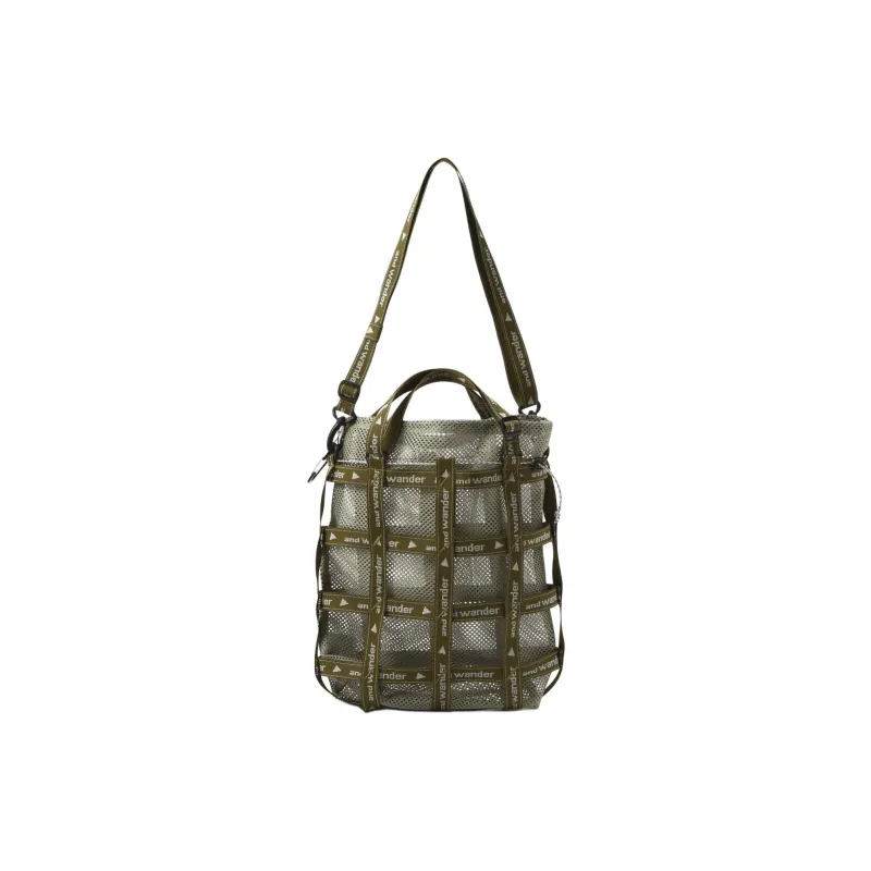 And Wander Polyester Tote Bag, Shopping Bag, Shoulder Bag, Crossbody Bag, Handbag Unisex Green-0