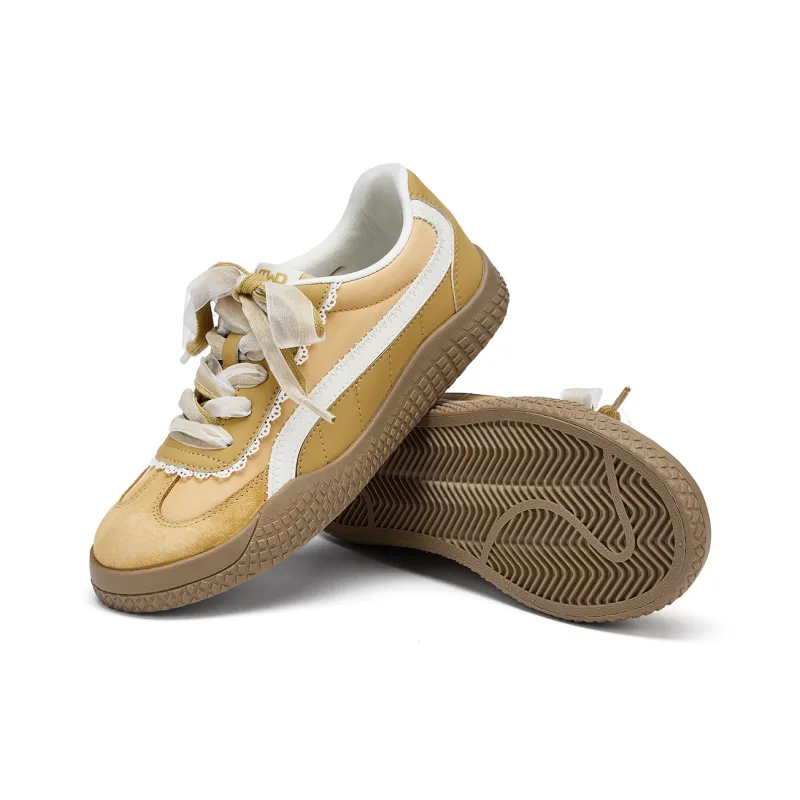 Hotwind Cream Lace Series Anti Slip Wear Resistant Low Top Casual Shoes Women's-8