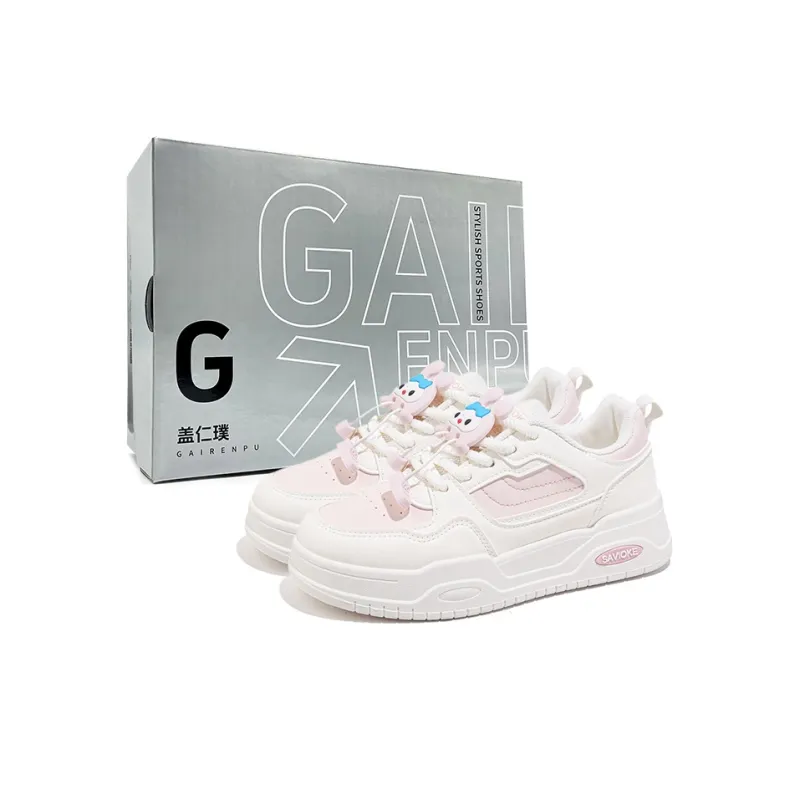 Gai Renpu Anti Slip And Wear Resistant Height Increasing Low Top Skateboard Shoes Women's-5