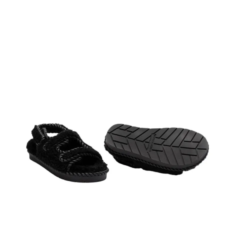 Bottega Veneta Jack One Strap Sandals Women's Black-5