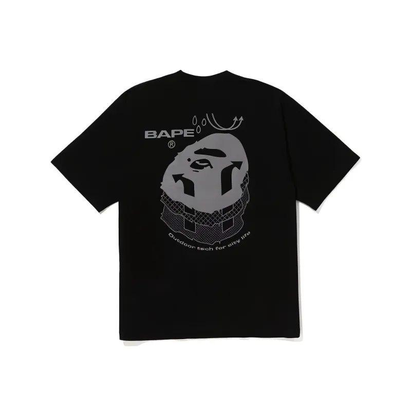 A BATHING APE Reflective Print Tee-3