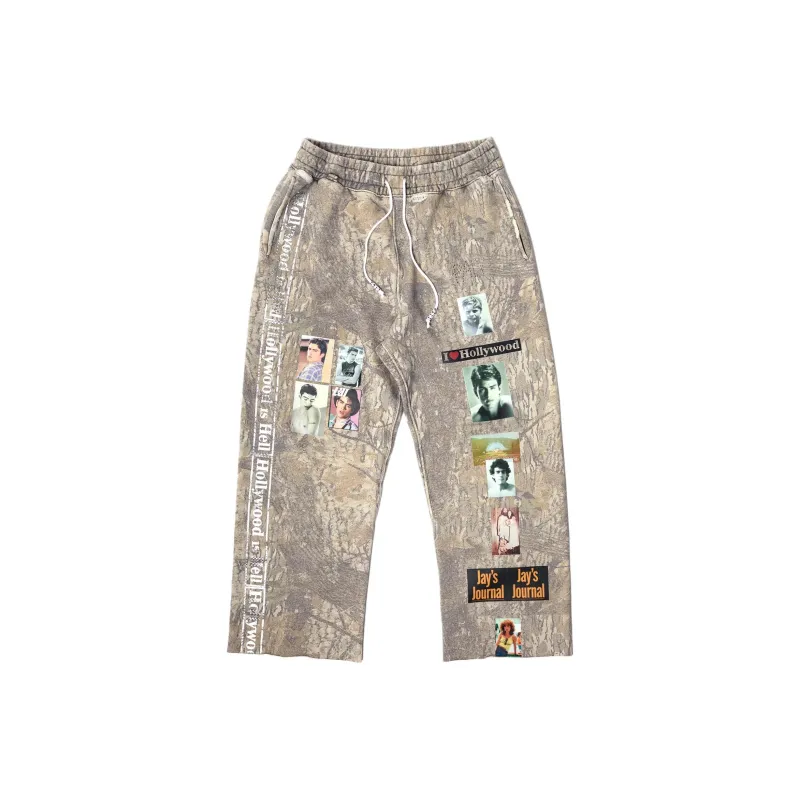 Paly Hollywood SS25 COMPLEX CAMO SWEAT PANTS Knitted Sweatpants Unisex-0