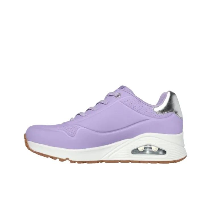 Skechers Uno Shimmer Away Low Top Casual Shoes Women's Purple-2