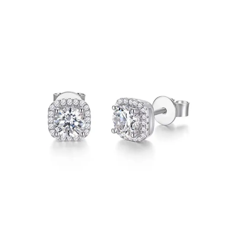 GUDUD S925 Sterling Silver Stud Earrings Unisex-0