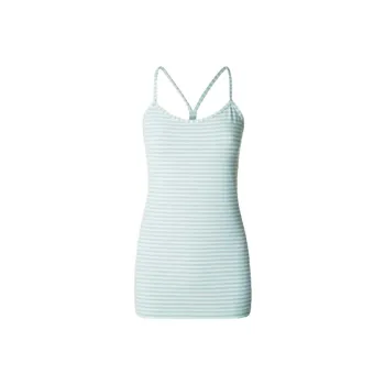 Lululemon Power Y Sport Vests Women's Green Gray Stripes