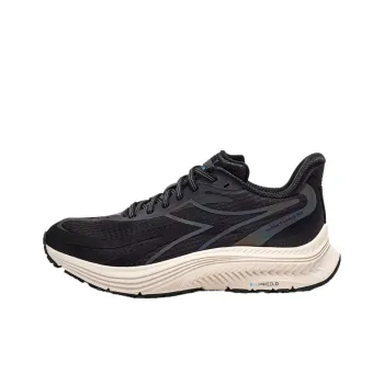 Diadora Anti Slip Wear Resistant Low Top Casual Running Shoes Women's Black