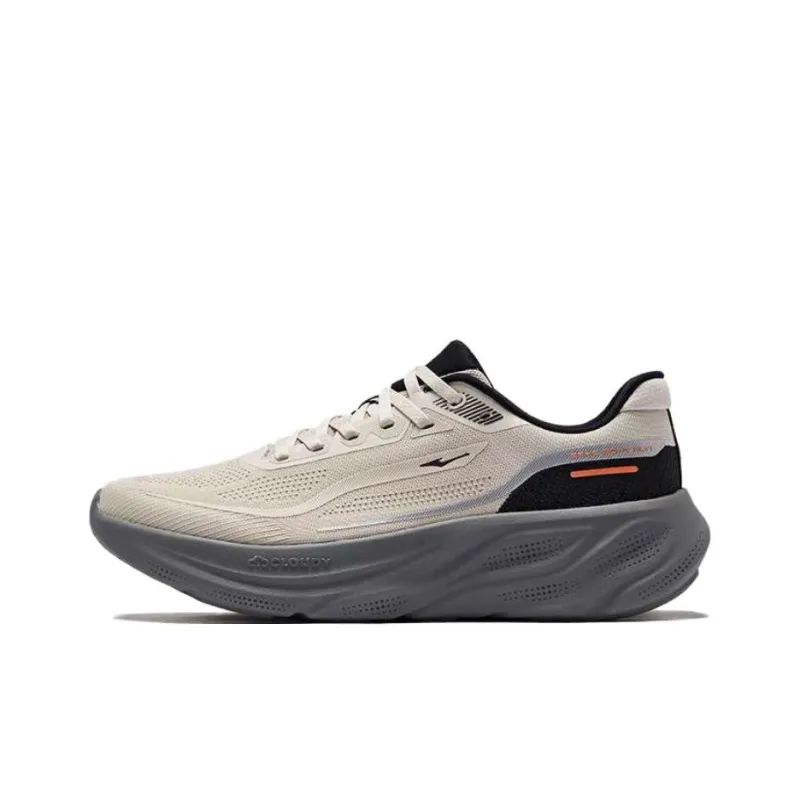 Erke Shock Absorbers With Slip Resistant Features Low Top Sprint Running Shoes Men's Gray-0