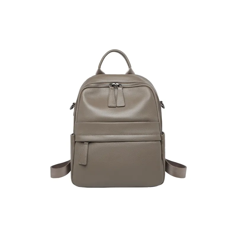 ZOOLER Cow Leather Backpack Women's Elephant Gray-0
