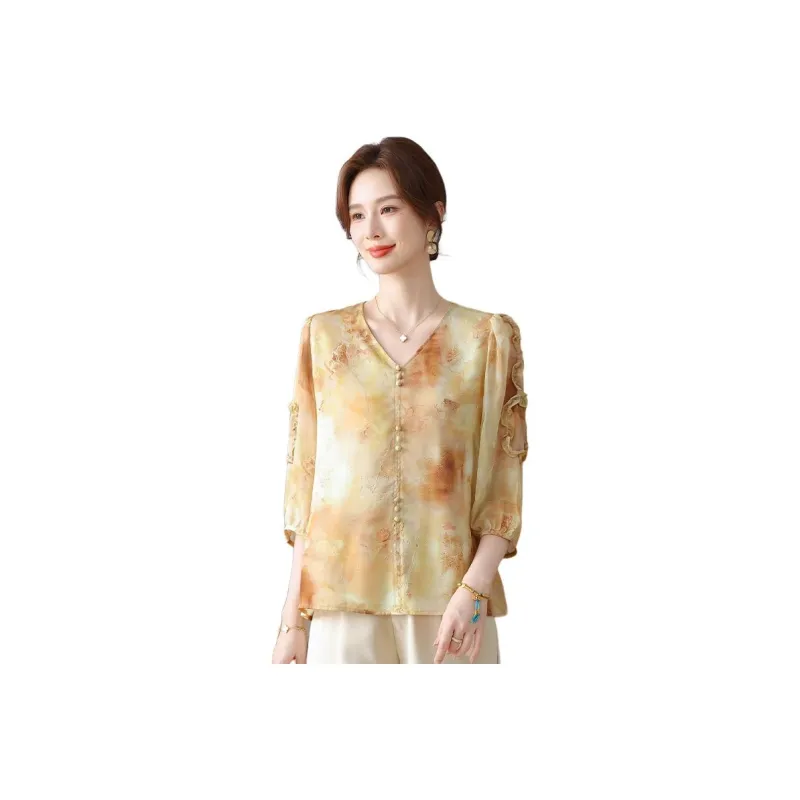 PIERRE CARDIN Chiffon Shirt Women's-4