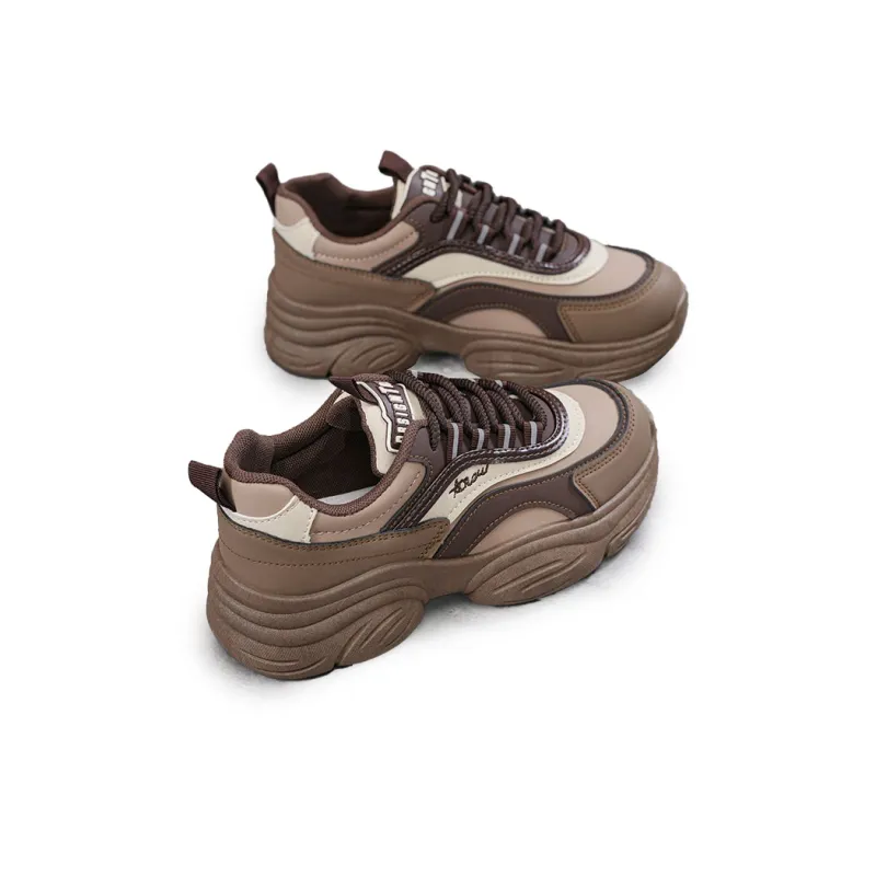 Gai Renpu Slip Resistant, Breathable, And Supportive Low Top Chunky Sneakers Women's-9