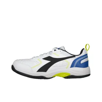 Diadora Anti Slip Wear Resistant Low Top Tennis Shoes Men's White