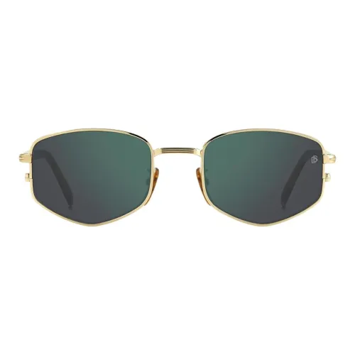 David Beckham Subject To Official Website Irregular Shape Sunglasses Men's Gold