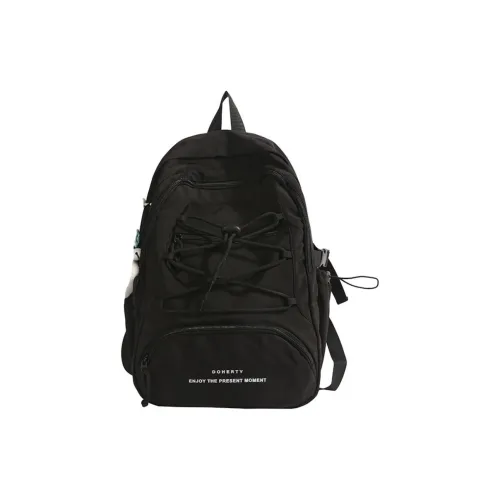 Parker Bear Nylon Fabric Backpack Unisex Multicolor