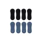 8 Pack (Black 4+Lake Blue 4)