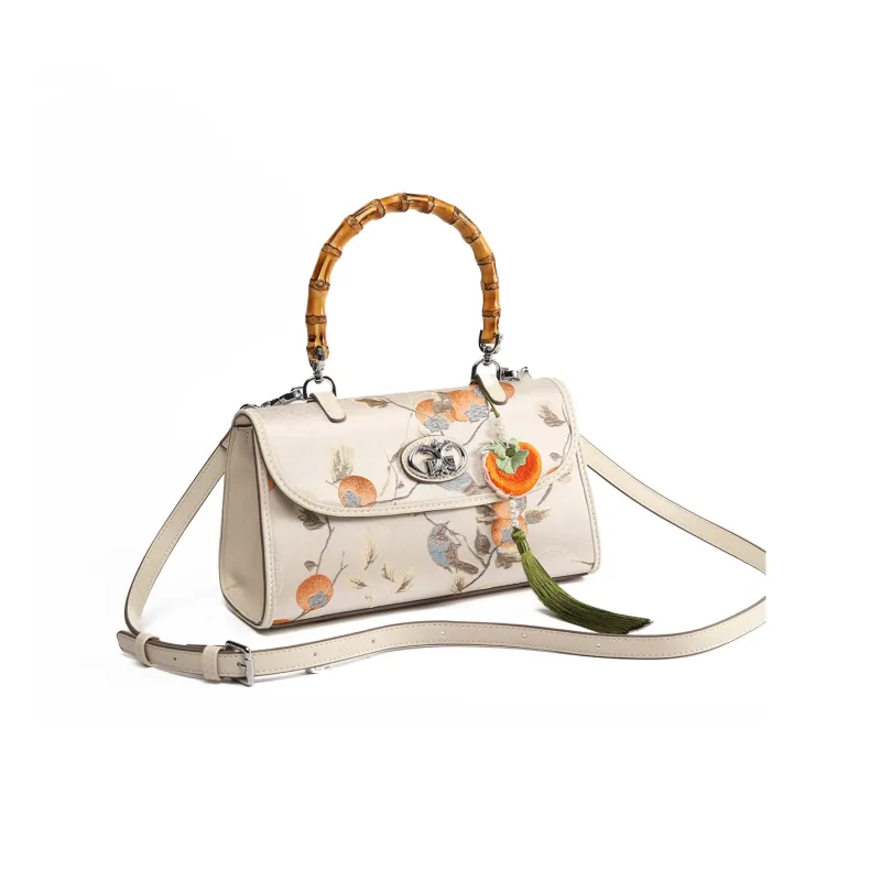 MISS GAIL Synthetic Leather Shoulder Bag, Crossbody Bag, Handbag Women's Ecru-3