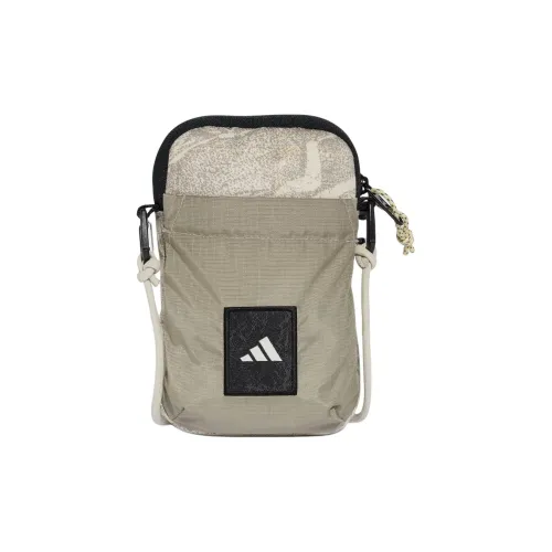 Adidas Polyester Shoulder Bag Small Size Unisex Nourishing Beige & White