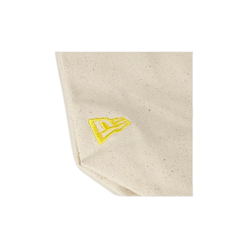 New Era Cotton Tote Bag, Shopping Bag, Shoulder Bag Regular Unisex Ivory-4