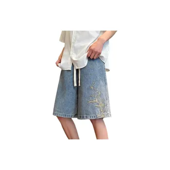 WHELVE Denim Shorts Unisex Blue