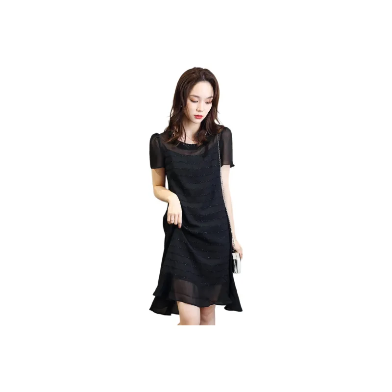 Mo Han Yi Mei Short Sleeved Dress Women's-0