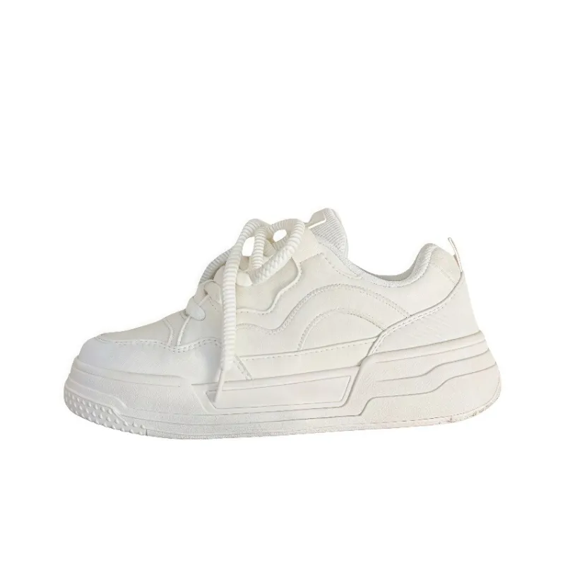 LURAD Low-Top Skateboard Shoes Women's Ecru Box-0