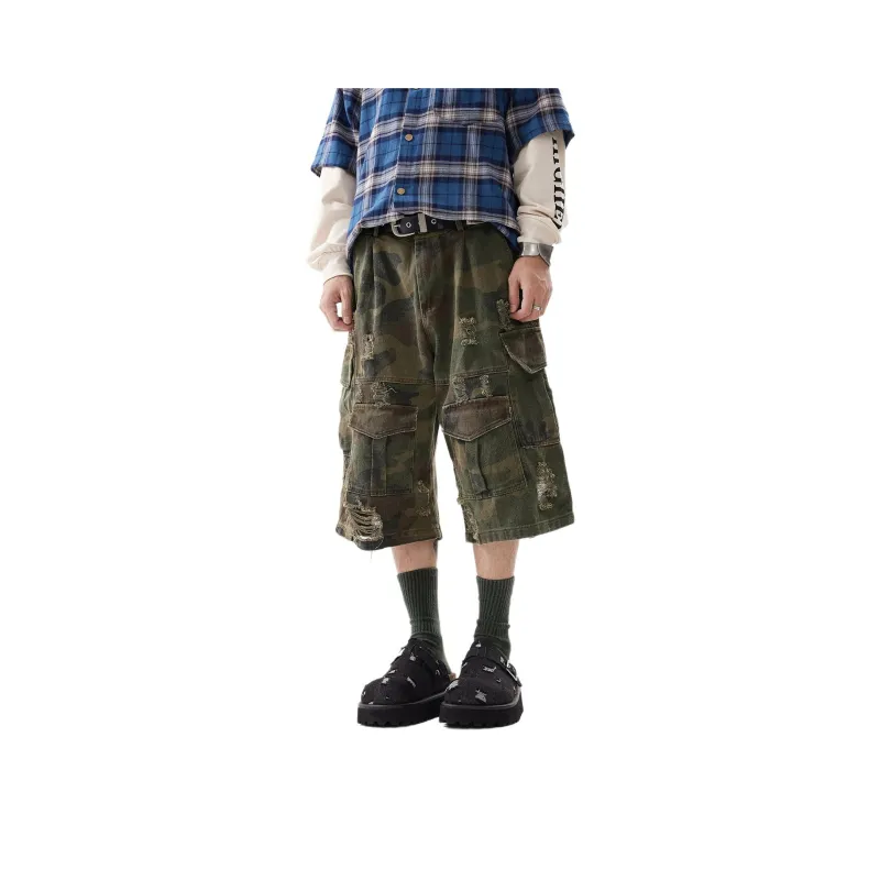 Pirkadat Cargo Shorts Unisex Camouflage-0
