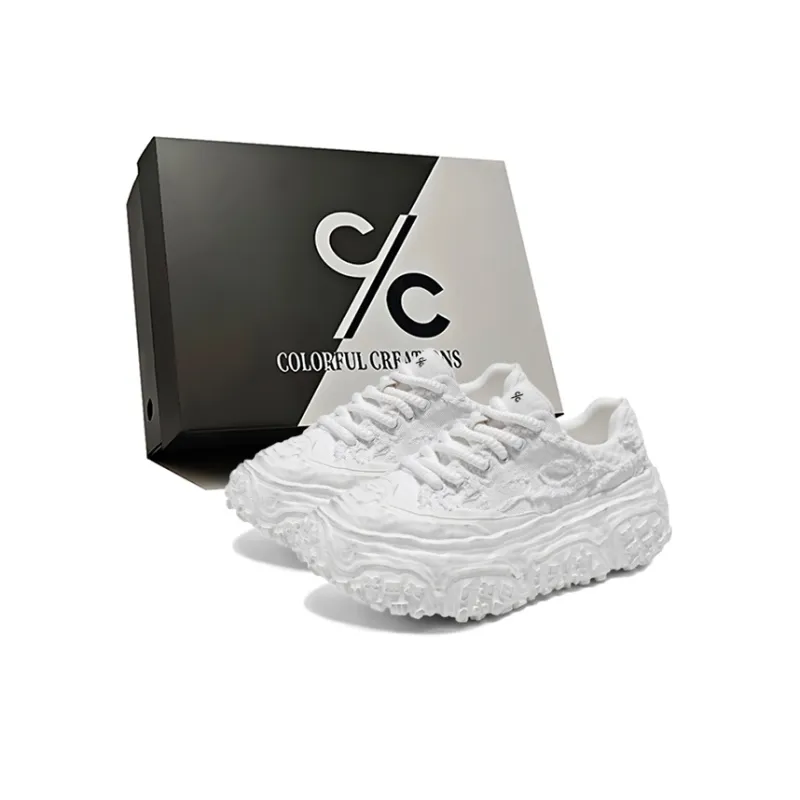 Colorful Creations Slip Resistant, Abrasion Resistant, Breathable, Height Increasing Low Top Chunky Sneakers Men's Box-8