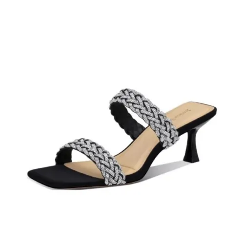 JESSICA SOPHIA Rhinestone Slip Resistant Abrasion Resistant Slide Slippers Women's