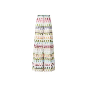 MISSONI Embroidered Palazzo Trousers