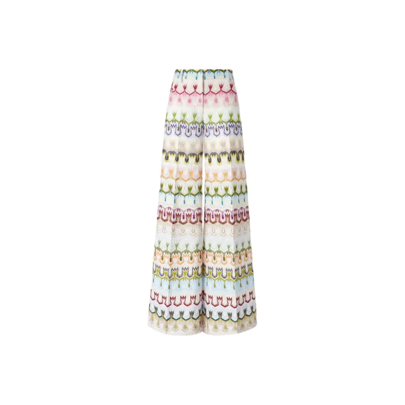 MISSONI Embroidered Palazzo Trousers-0