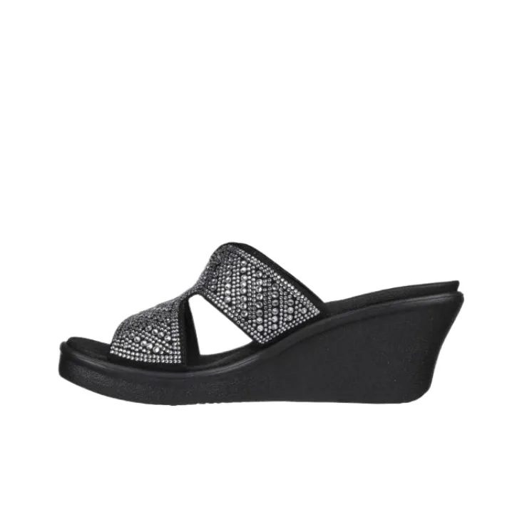 Skechers Rumble On One Strap Sandals Women's Black-0