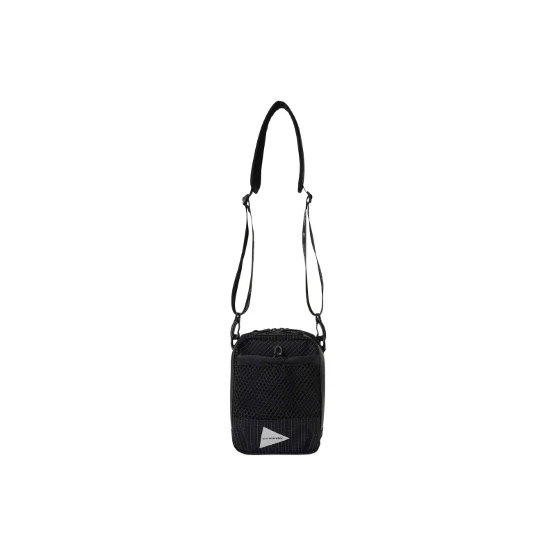 And Wander Polyester Shoulder Bag, Crossbody Bag Unisex Black-0