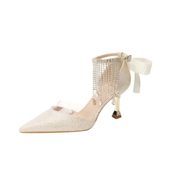 KATHRYN WILSON Slim Heel High Heels 7cm Women's Champagne