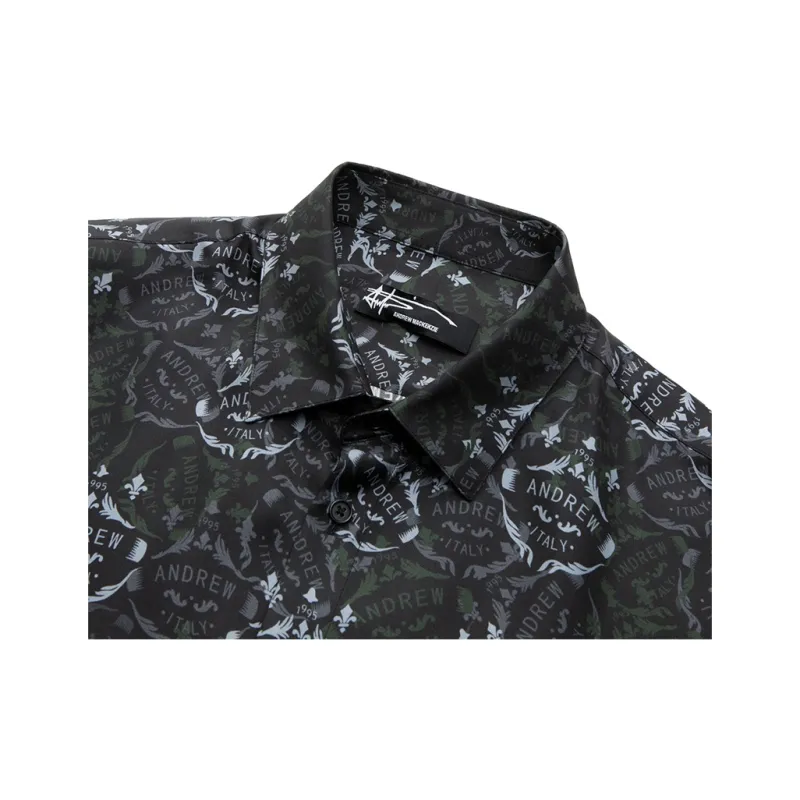 ANDREW MACKENZIE Shirts Men Black Gray-2