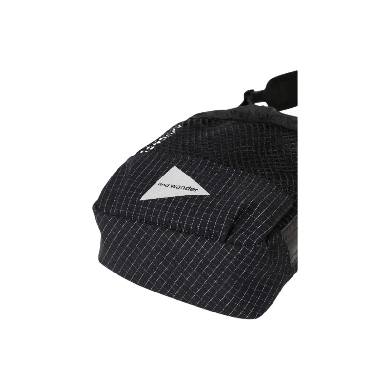 And Wander Polyester Shoulder Bag, Crossbody Bag Unisex Black-10