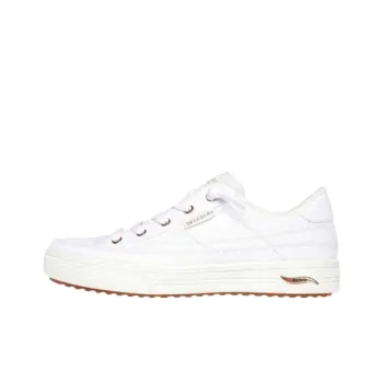 Skechers Arch Fit Low Top Skateboard Shoes Women's White