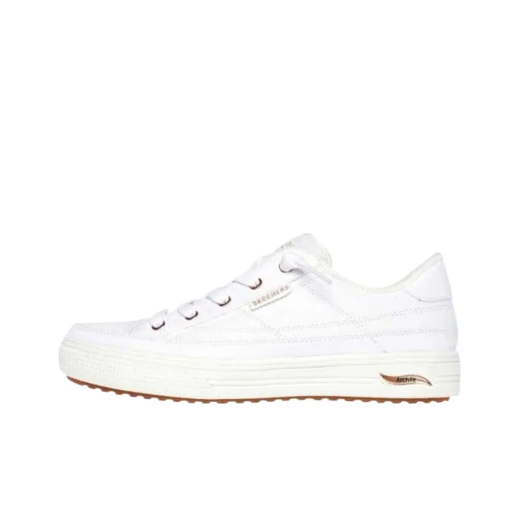 Skechers Arch Fit Low Top Skateboard Shoes Women's White-0