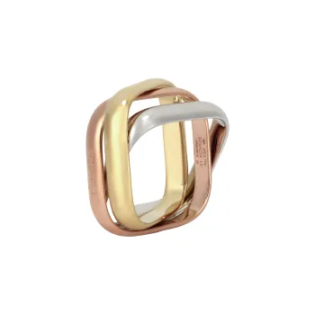 CARTIER 18K White Gold, 18K Gold, 18K Rose Gold Rings Women's Multicolor