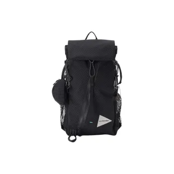 And Wander Polyester Backpack Unisex Black