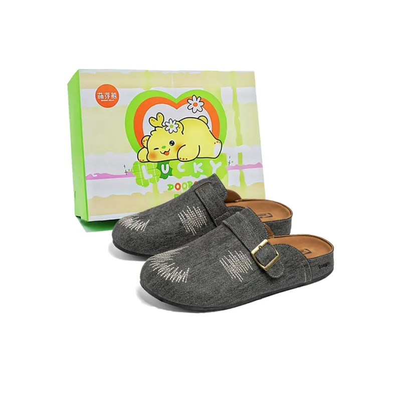 Budding Bear Quiet Odor Resistant Abrasion Resistant Slip Resistant Closed Toe Slippers Men's-1