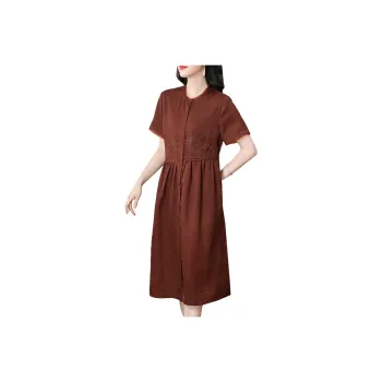 Yi Mengyuan Silk Short Sleeved Dress Women's