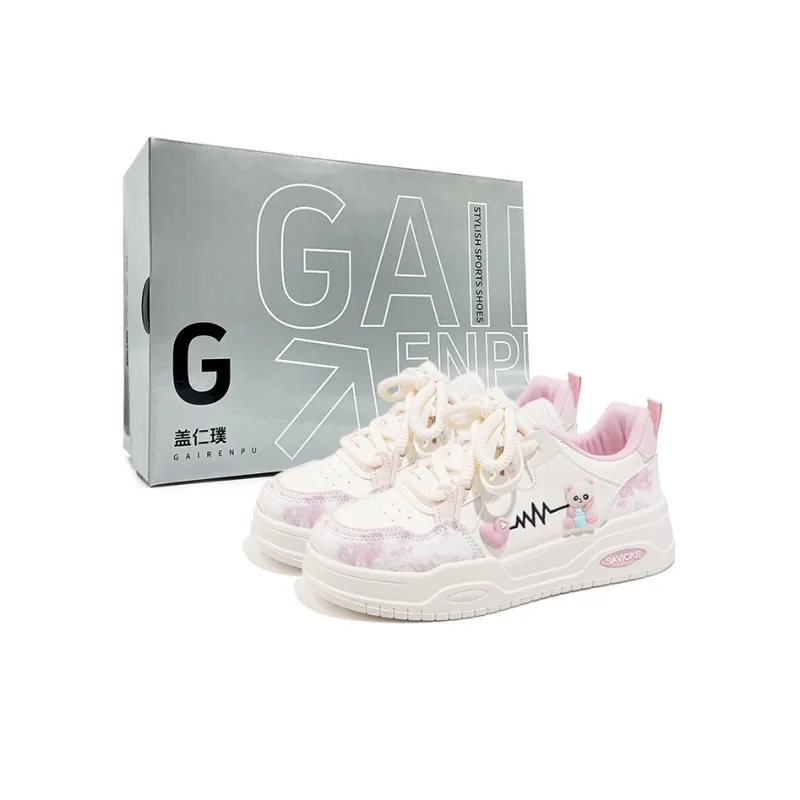 Gai Renpu Slip Resistant, Abrasion Resistant, Breathable Low Top Skateboard Shoes Women's-5