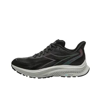 Diadora Anti Slip Wear Resistant Low Top Casual Running Shoes Women's Black